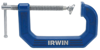 IRWIN 225106 C-Clamp, 900 lb Clamping, 3-1/2 in D Throat, Steel, Blue