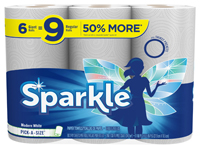 Sparkle 22130 Paper Towel, 696 in L, 11 in W, 2-Ply