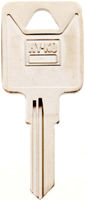 HY-KO 11010TM2 Key Blank, Brass, Nickel, For: Trimark Cabinet, House Locks