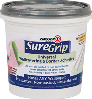 ZINSSER 2874 Wallcovering Adhesive Clear, Clear, 1 qt Can