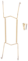 ProSource PH-122056-PS Plate Hanger, Brass, Polished Brass, 30 lb