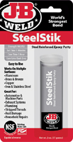 J-B WELD 8267 Epoxy Putty Stick, Black/Dark Gray, Solid, 2 oz Stick Pack