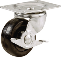 Shepherd Hardware 9511 Swivel Caster, 3 in Dia x 1-1/4 in W Wheel, 175 lb