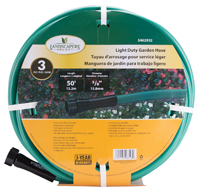 Landscapers Select GH-585023L Garden Hose, 50 ft L, Female x Male, PVC,