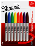 Sharpie 30217 Permanent Marker; Fine Lead/Tip; Assorted Lead/Tip