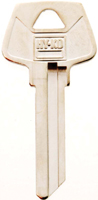 HY-KO 11010S6 Key Blank, Brass, Nickel, For: Sargent Cabinet, House Locks