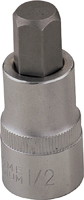 Vulcan 3506012013 Hex Bit Socket, Chrome, 2-1/2 in OAL