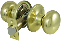 ProSource TF730V-PS Door Knob, Knob Handle, Metal, Polished Brass, 2-3/8 to