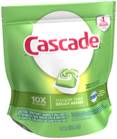 Cascade 80675 Dishwasher Detergent Pack, Solid, Fresh