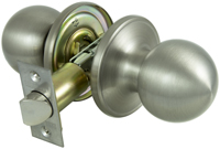 ProSource T3P30V-PS Door Knob, Knob Handle, Metal, Satin Nickel, 2-3/8 to