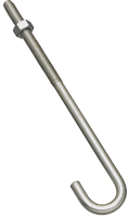 National Hardware 2195BC Series N232-934 J-Bolt, 5/16 in Thread, 3 in L