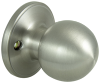 ProSource T3P40V-PS Dummy Door Knob, Metal, Satin Nickel