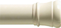 Zenna Home 608W/604W Shower Curtain Rod, 34-1/2 to 60 in L Adjustable, 1-1/4