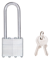 ProSource HD00020L Padlock, Keyed Alike Key, Long Shackle, 1/4 (6.3) in (mm)