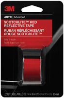 Scotchlite 03458 Reflective Safety Tape, 36 in L, 1 in W, Red