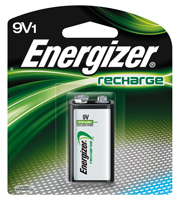 Energizer NH22NBP Rechargeable Battery, 9 V Battery, Nickel-Metal Hydride,