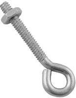 National Hardware N221-069 Eye Bolt, #10-24 Thread, 1-1/4 in L Thread, 0.28