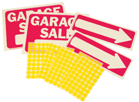 HY-KO KIT-13 Sign Kit, Garage Sale, White Legend, Plastic, 12-1/4 in W x