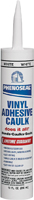 DAP PHENOSEAL 00005 Vinyl Adhesive Caulk, White, 48 hr Curing, -20 to 180