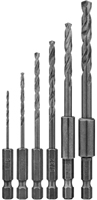 DeWALT DW2551 Drill Bit Set, 6-Piece, Black Oxide