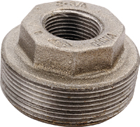 Prosource B241 20X10 Pipe Bushing, 3/4 x 3/8 in, MIP x FIP, Malleable Iron,