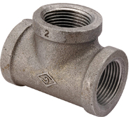 Prosource 11A-1/2B Pipe Tee, 1/2 in, Threaded, Malleable Iron, SCH 40