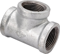 Worldwide Sourcing 11A-1/4G Pipe Tee, 1/4 in, FIPT, Malleable Steel, SCH 40