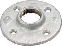 Worldwide Sourcing 27-1/2G Floor Flange, 1/2 in, 3 in Dia Flange, FIP,