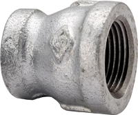 Worldwide Sourcing PPG240-10X6 Reducing Pipe Coupling, 3/8 x 1/8 in,