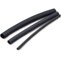 GB HST-AST Heat-Shrink Tubing Assortment, 4 in L, Polyolefin, Black