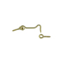 National Hardware V2001 Series N118-133 Hook and Eye, Solid Brass, Solid