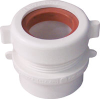 CANPLAS 192858A Trap Pipe Adapter, 1-1/2 x 1-1/4 in, 1-1/2 in, Spigot x