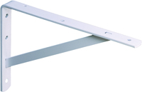 Knape & Vogt 208 WH 300 Shelf L-Bracket, Steel