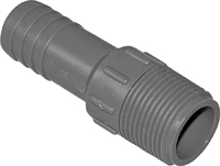 Boshart UPPA-07 Pipe Adapter, 3/4 in MPT, 3/4 in Insert, Gray