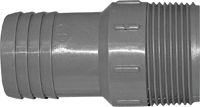 Boshart UPPA-12 Pipe Adapter, 1-1/4 in MPT, 1-1/4 in Insert, Gray