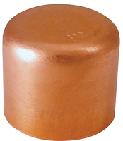 EPC 30626 Tube Cap, 1/2 in, Sweat, Wrot Copper