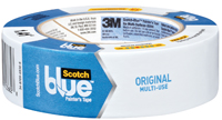ScotchBlue 2090-36A Painter's Tape, 60 yd L, 1.41 in W, Crepe Paper Backing,
