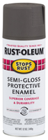 RUST-OLEUM STOPS RUST 7754830 Protective Enamel Spray Paint, Semi-Gloss,