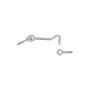 National Hardware V2003 Series N348-409 Hook and Eye, Stainless Steel