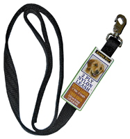 Aspen Pet 20050 Pet Leashes, Nylon, Black, 1 Inch x 6 Foot