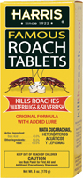 HARRIS HRT-6 Roach Tablet, Crystalline Solid, 6 oz