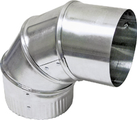 Lambro 2300 Vent Elbow, 3 in Connection, 26 Gauge, Aluminum