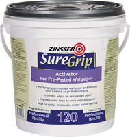 ZINSSER 2906 Wallpaper Adhesive Clear, Clear, 1 gal Container