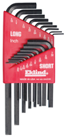 Eklind 10018 Hex Key Set, 18-Piece, Steel, Black