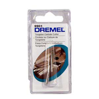 DREMEL 9901 Cutter, 1/8 in Dia Shank, Tungsten Carbide