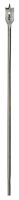 IRWIN 88712 Spade Drill Bit, Flat Flute, 15 in L Flute, Hex Shank, 1/4 in