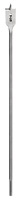 IRWIN 88714 Spade Drill Bit, Flat Flute, 15 in L Flute, Hex Shank, 1/4 in