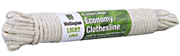 Wellington Planet 10708 Braided Clothesline; #6; 50 ft L; Cotton; Natural;