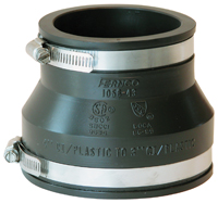 FERNCO P1056-43 Flexible Pipe Coupling, 4 in x 3 in