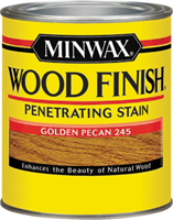 Minwax Wood Finish 224504444 Wood Stain, Golden Pecan, Liquid, 0.5 pt, Can